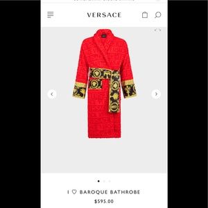 **RED NEW ** Versace robe